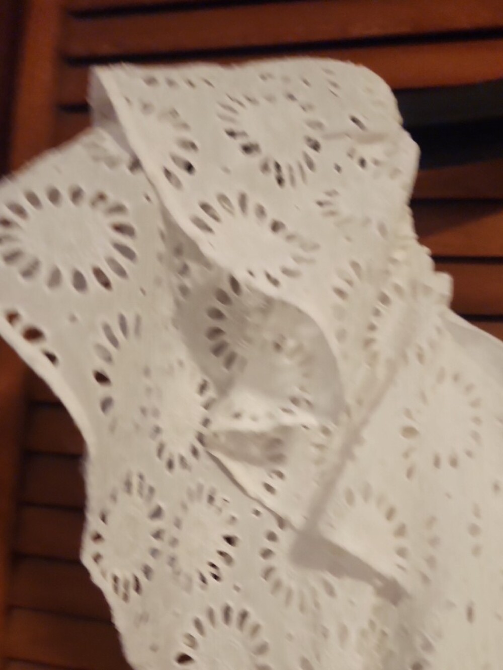 Lilly Pulitzer White Ruffle Shoulder Eyelet Ruffle Top - Picture 4 of 6